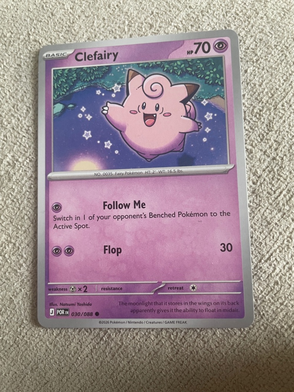 Clefairy Pokémon Card